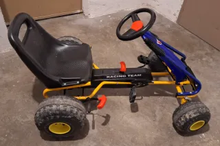 Go-Kart a Pedales Infantil Azul y Negro