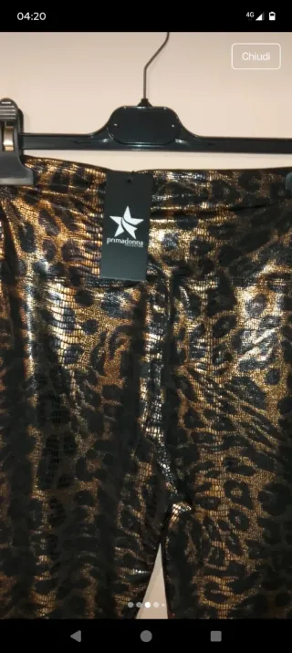 Leggings tg unica con cartellino