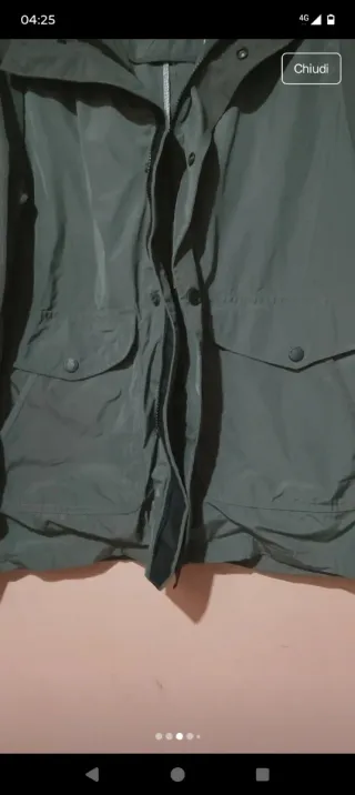 Giubbino Rains verde taglia M