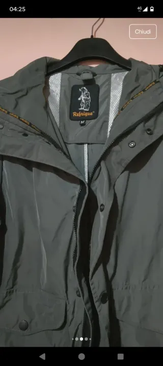 Giubbino Rains verde taglia M