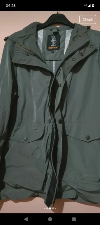 Giubbino Rains verde taglia M