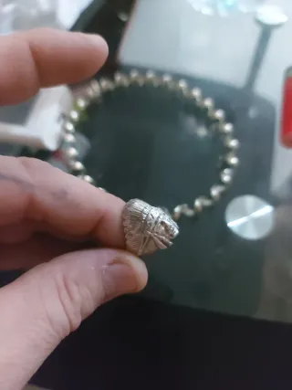 Anillo Cabeza Indígena Plata
