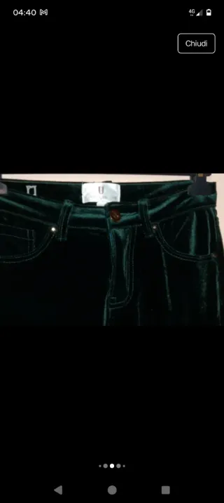 Pantaloni verdi taglia S