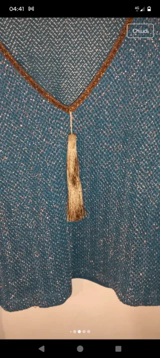 Maglia tg S con frange