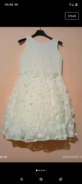 Abito cerimonia bimba tg 10