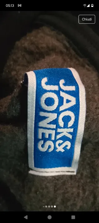 Felpa Jack & Jones con cappuccio verde