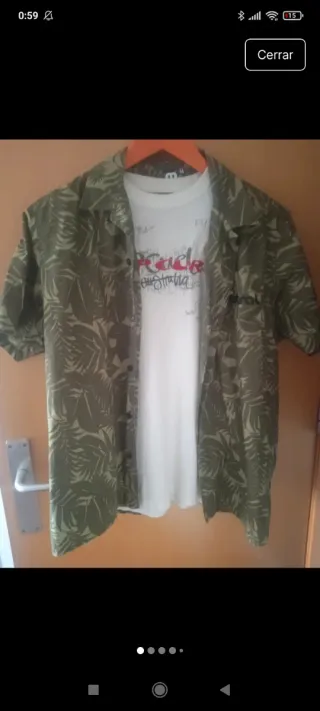 Sobrecamisa mistral estampado hawaiano