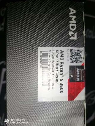 AMD Ryzen 5 3600 Caja y Disipador