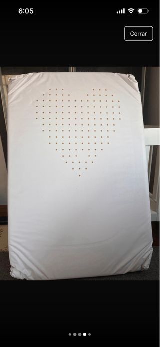 Minicuna colecho blanca con ruedas