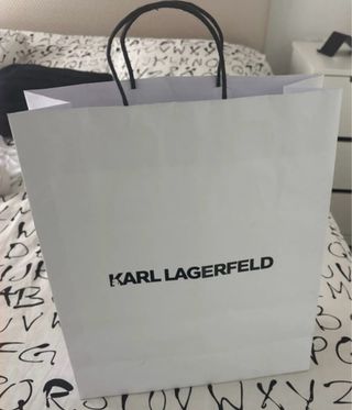 Chaqueta larga Karl Lagerfeld negra