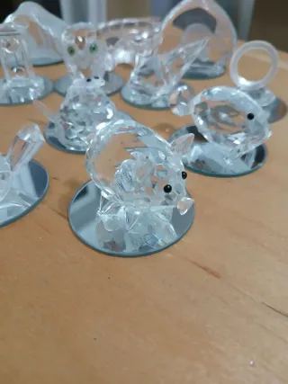 Set 15 animali cristallo vintage