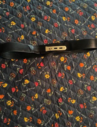 Cintura Gucci Pelle Nera Unisex 117x4.5cm