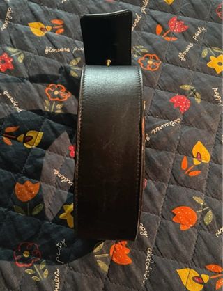 Cintura Gucci Pelle Nera Unisex 117x4.5cm