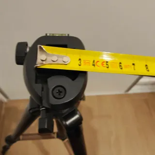 Trípode de cámara incompleto