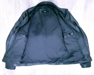 Giacca Biker Hugo Boss Nero Uomo