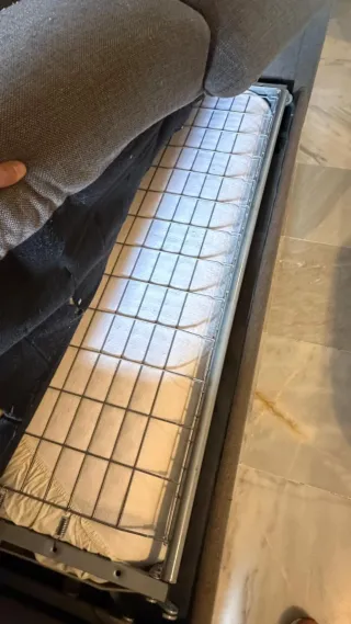 Divano a 2 posti Lomonaco grigio in tessuto