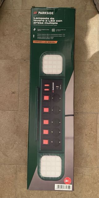 PARKSIDE Lampada Lavoro LED con Presa Multipla