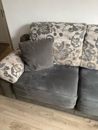 Divano 3 posti chaise longue grigio