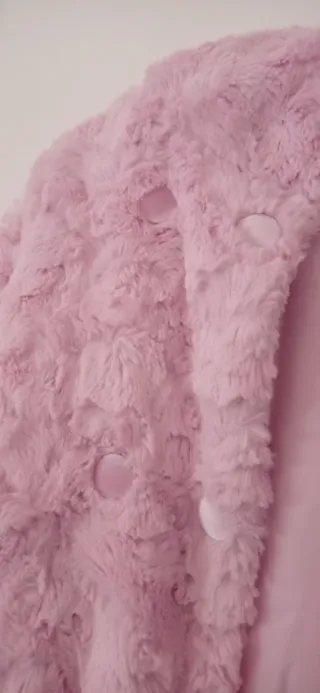 Pelliccia finta rosa bambina 24/36 mesi Prenatal