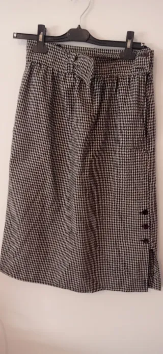 Gonna vintage a quadri misura 46