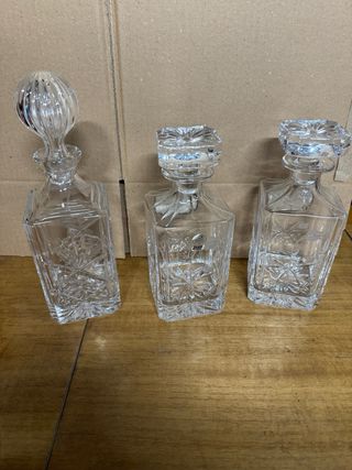 RCR Set 3 Bottiglie Cristallo Cognac/Whisky