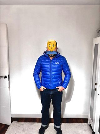 Plumas Ligero Emporio Armani Azul