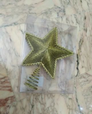 Lotto nuovo accessori x albero di Natale oro