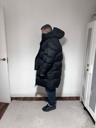 Plumas Zara Invierno Negro