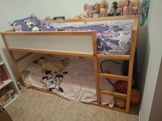 Cama alta IKEA KURA 90x200 cm