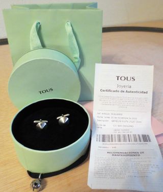 GEMELOS DE PLATA DE TOUS. LEY 925 milesimas