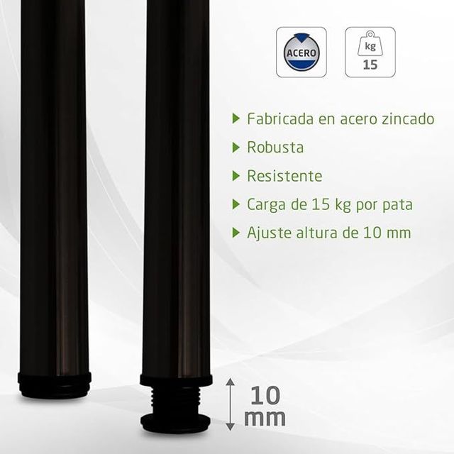 Pata mesa acero Amig ajustable