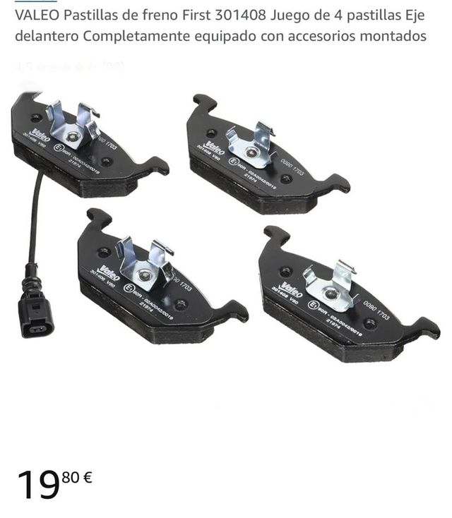 VALEO Pastillas de freno First 301408 Juego de 4