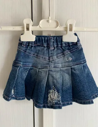 Gonna jeans Les Parrotines tg 12 mesi