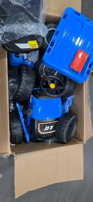 Trattore elettrico per bambini blu