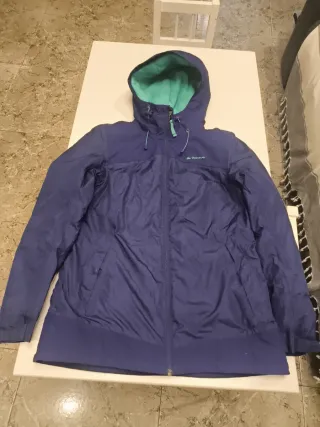 Chaqueta de nieve Quechua azul y verde