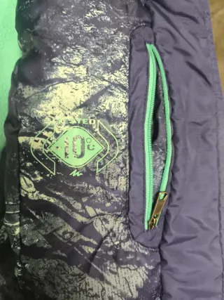 Chaqueta de nieve Quechua azul y verde