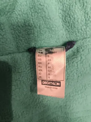 Chaqueta de nieve Quechua azul y verde