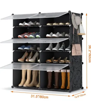 Scarpiera componibile in plastica rigida