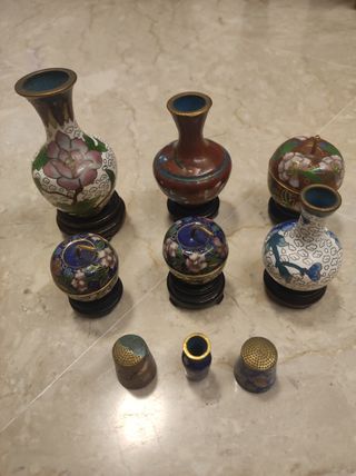 Set Vasetti Cloisonné