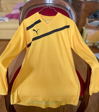 Maglia sportiva Puma gialla manica lunga