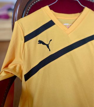 Maglia sportiva Puma gialla manica lunga