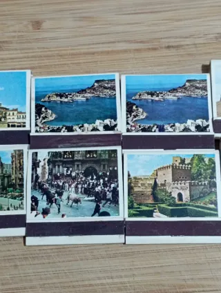 Scatole di fiammiferi di città spagnole