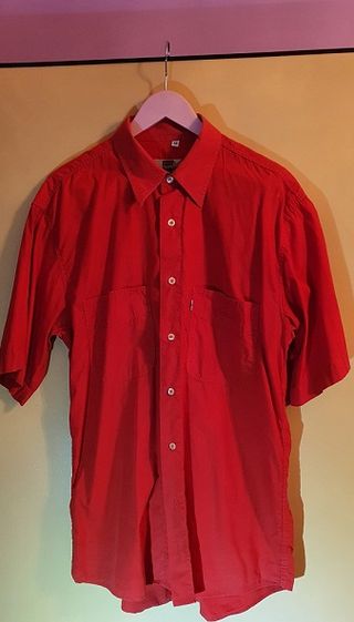 Camicia rossa uomo