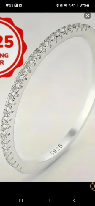 Anillo Plata Ley 925