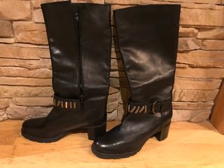 Botas altas Farrutx piel negras talla 36