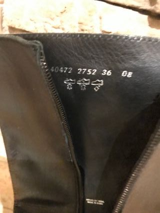 Botas altas Farrutx piel negras talla 36