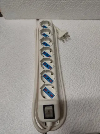 Ciabatta elettrica 7 prese con interruttore