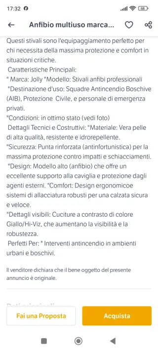 Stivali Vigili del Fuoco Jolly Neri