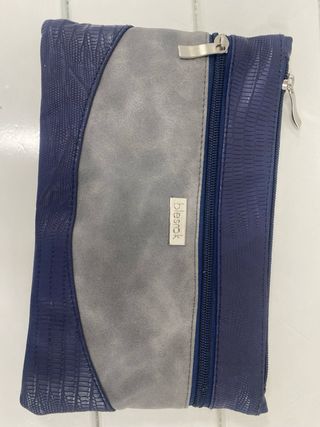 Bolso de mano Blesrok azul y gris