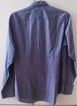 Camisa Tommy Hilfiger Cuadros Azul y Blanco